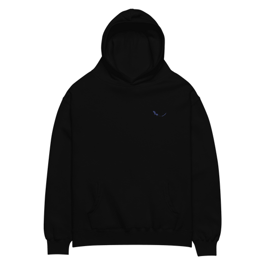 Neon Mirage Black Hoodie