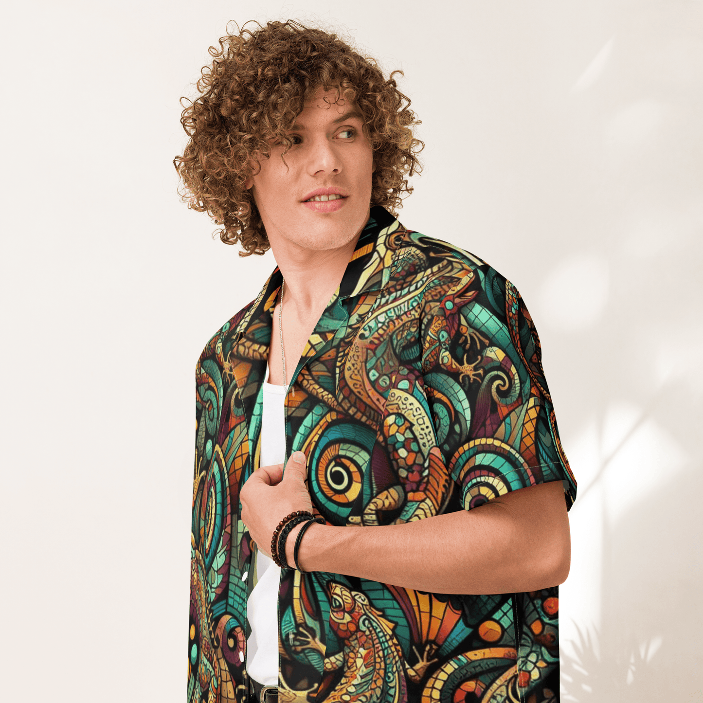 Gaudi Lizards Hawaiian Shirt