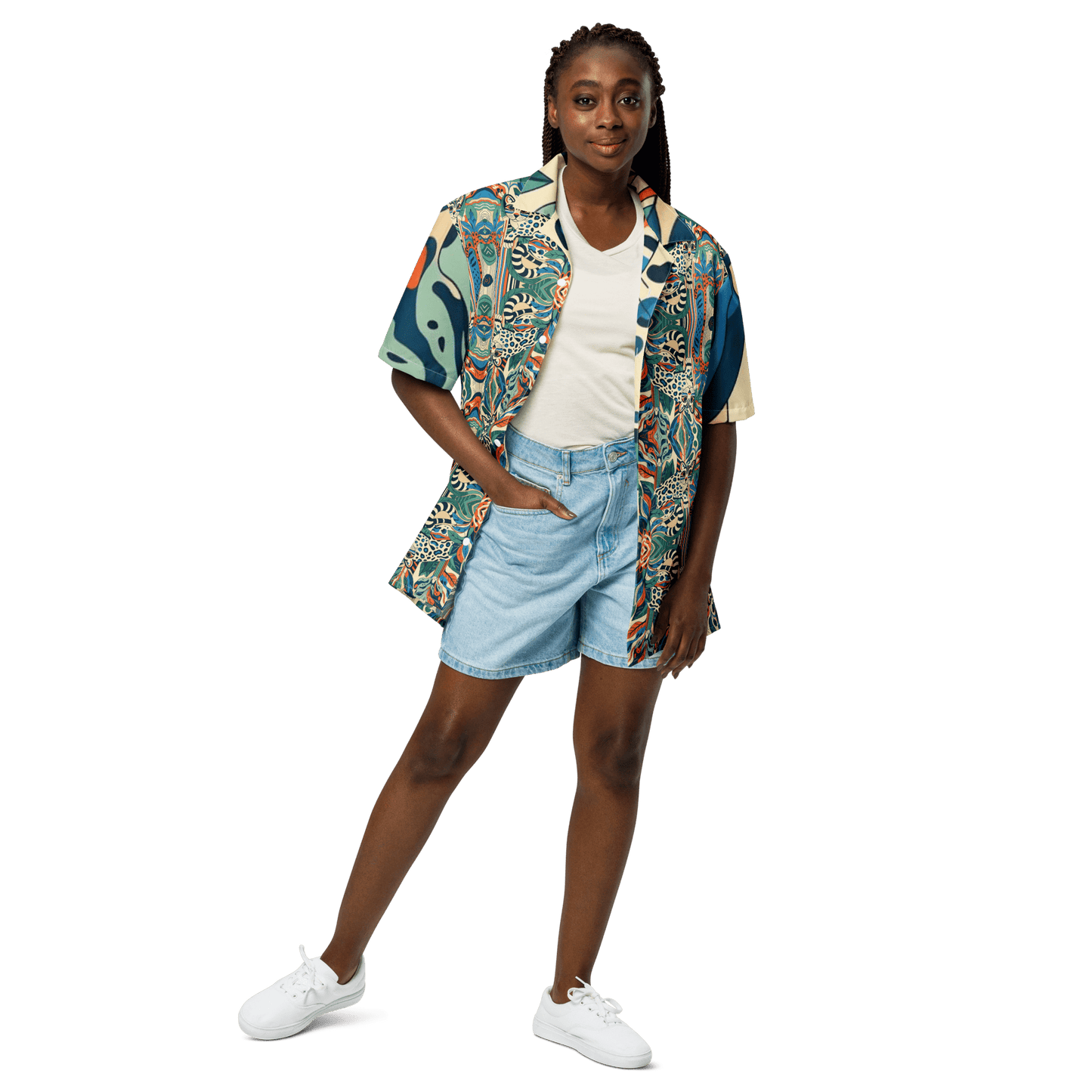 Hockney Ocelot Hawaiian Shirt