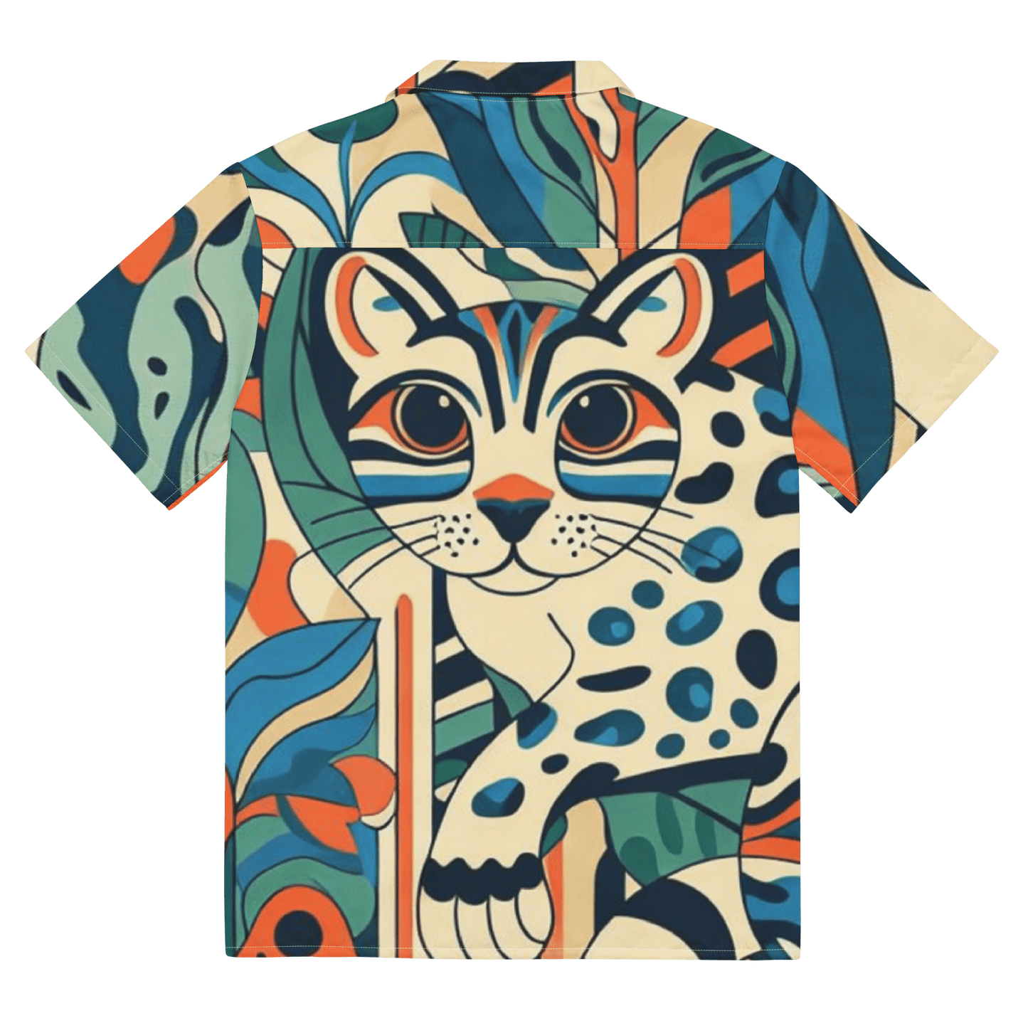 Hockney Ocelot Hawaiian Shirt