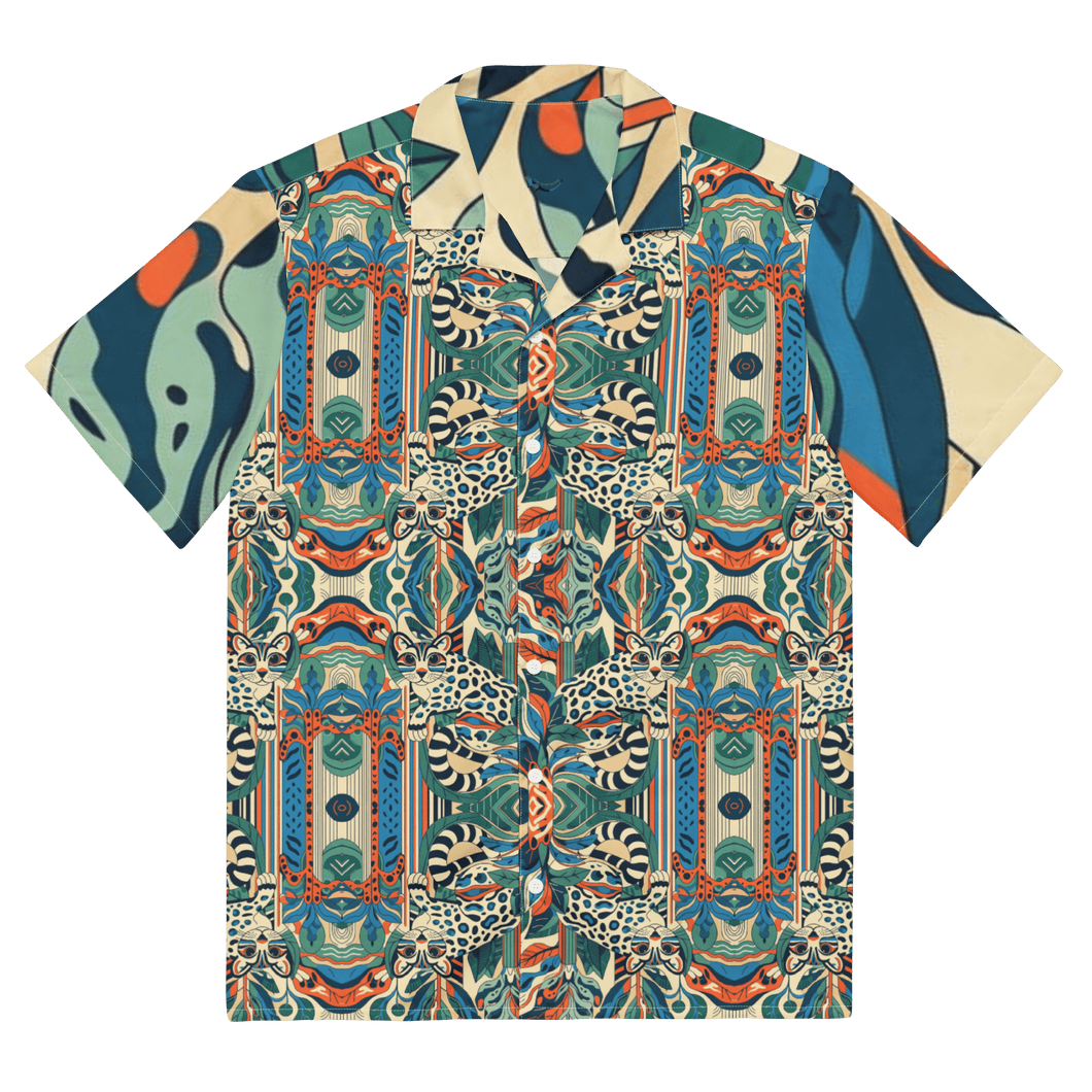 Hockney Ocelot Hawaiian Shirt