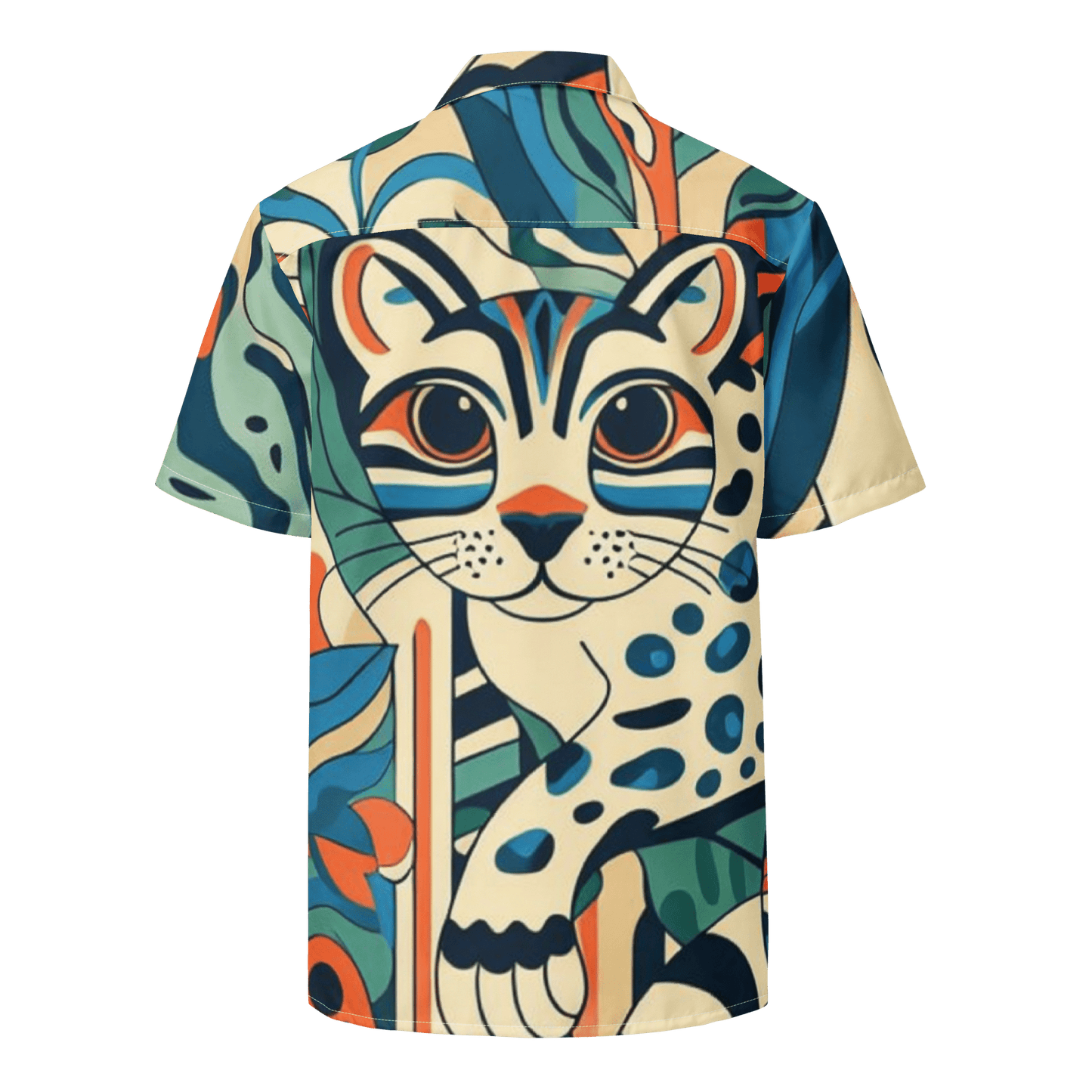 Hockney Ocelot Hawaiian Shirt
