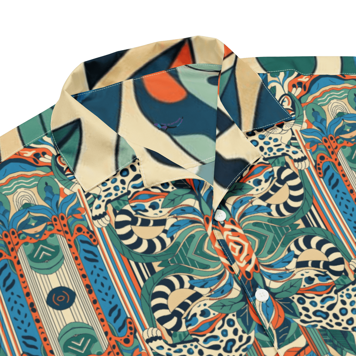 Hockney Ocelot Hawaiian Shirt