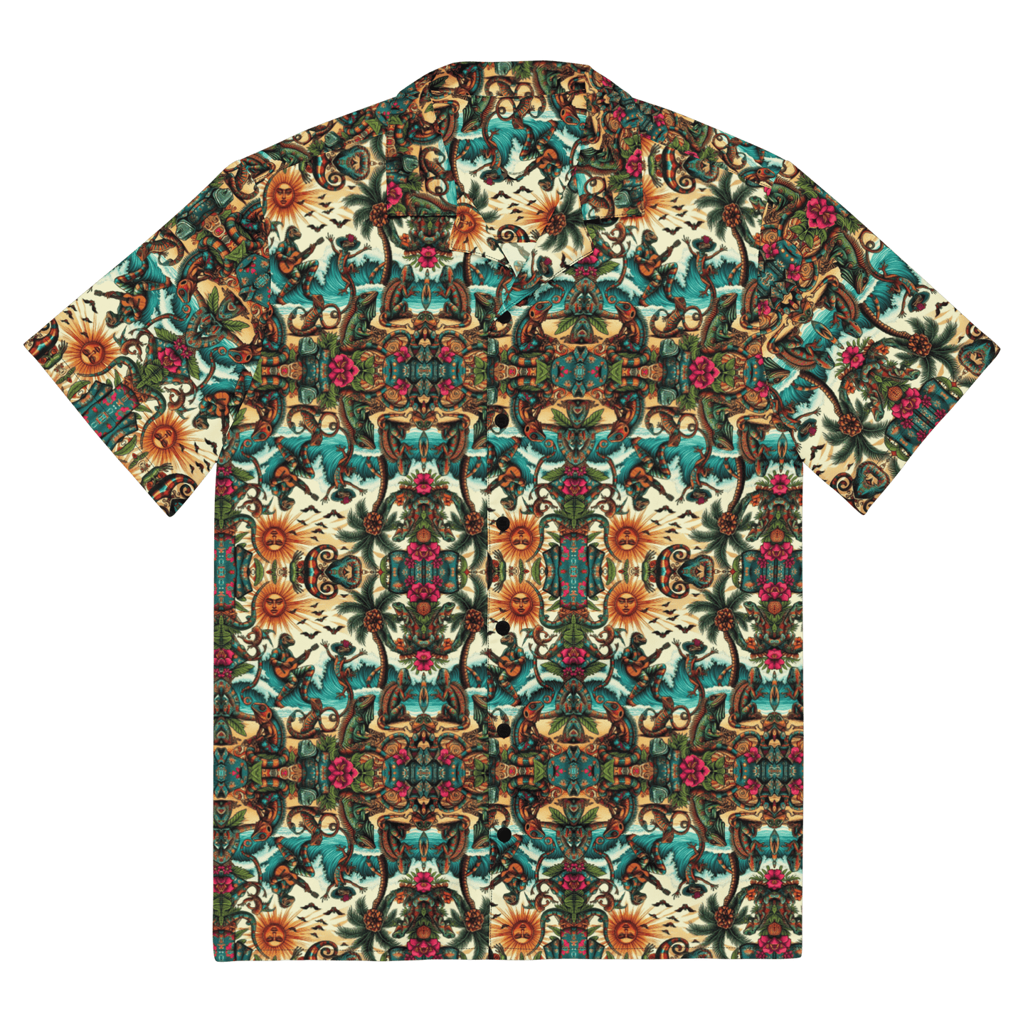 Kahlo's Lizard Fiesta Hawaiian Shirt
