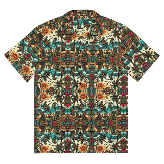 Kahlo's Lizard Fiesta Hawaiian Shirt