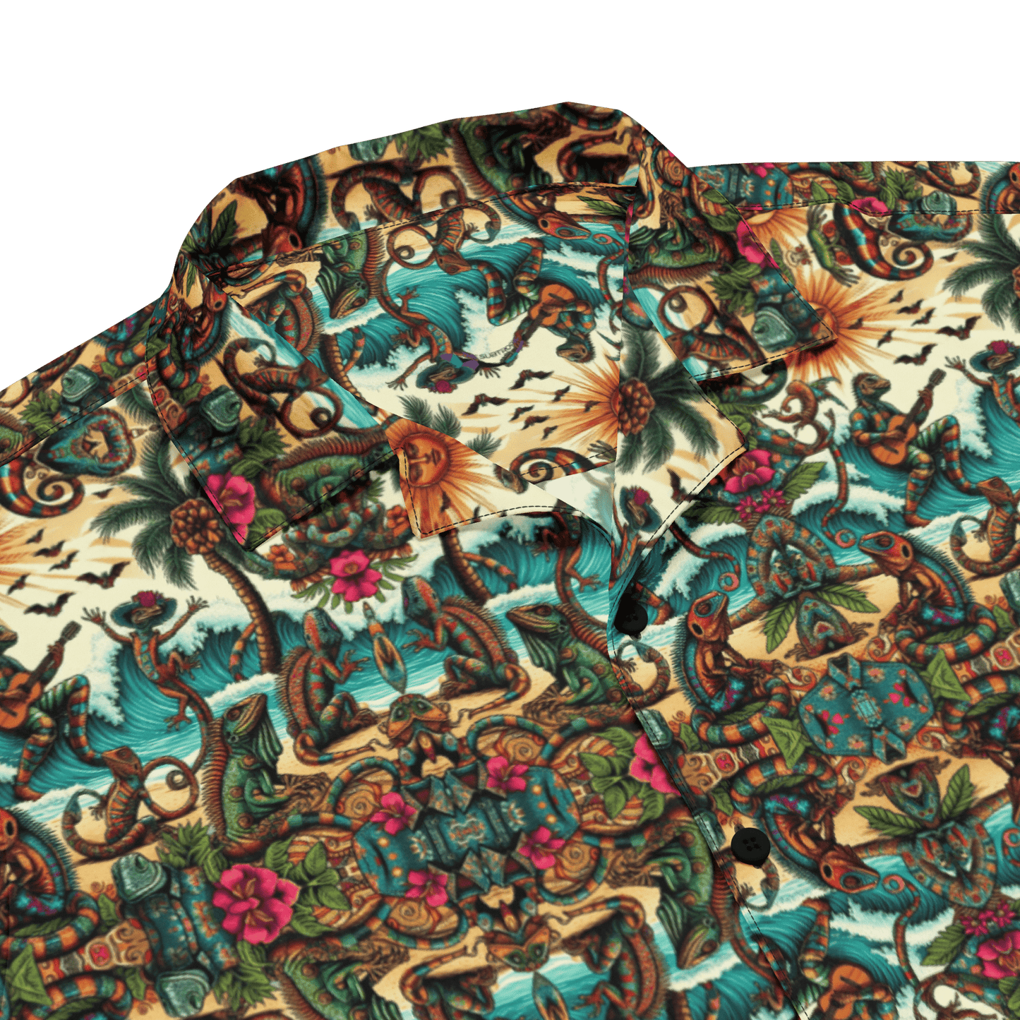 Kahlo's Lizard Fiesta Hawaiian Shirt