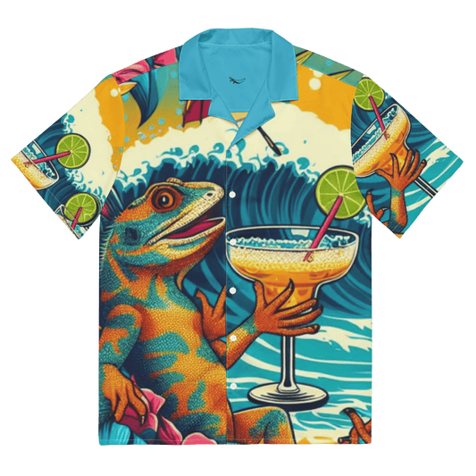 Margarita Sippin' Lizard Hawaiian Shirt