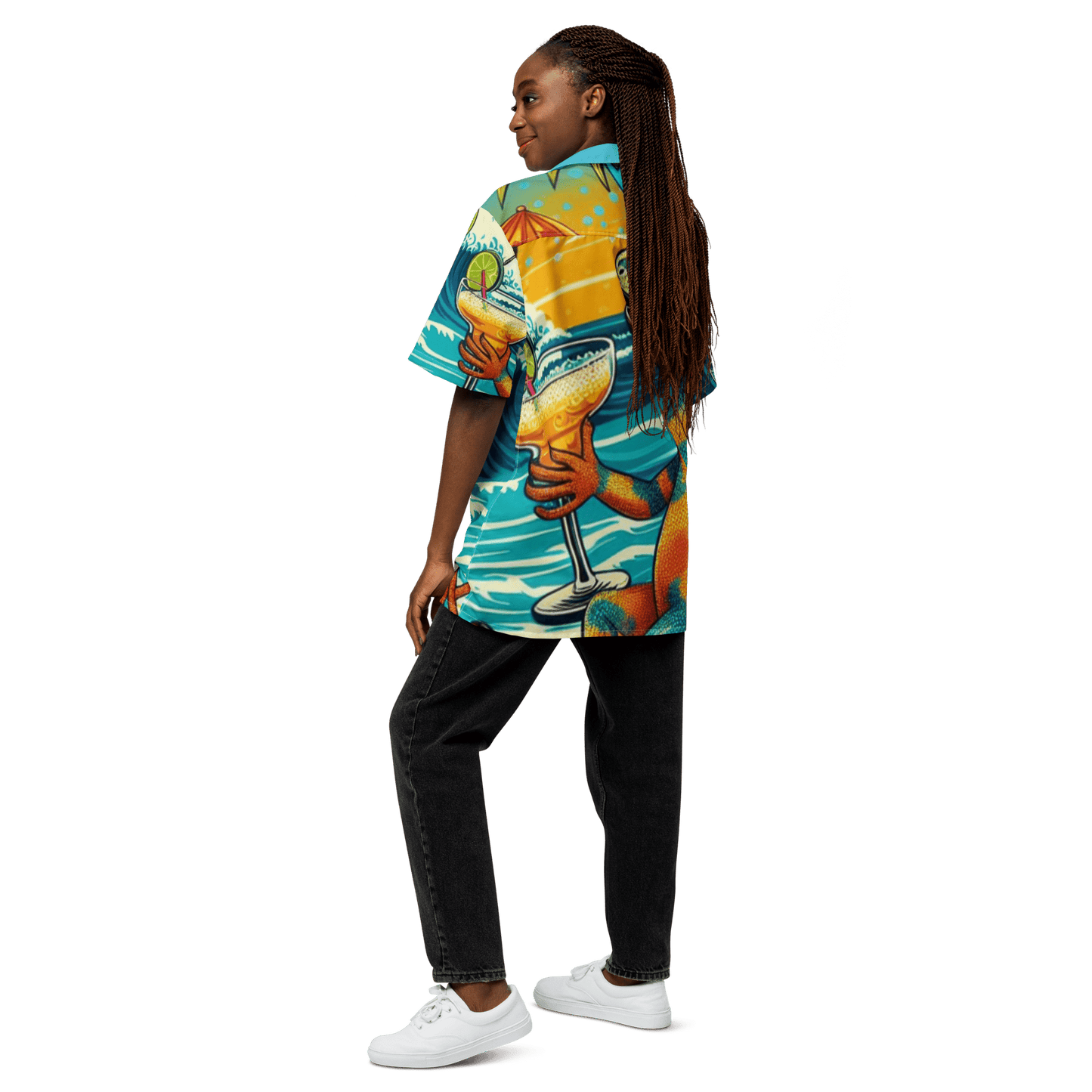 Margarita Sippin' Lizard Hawaiian Shirt