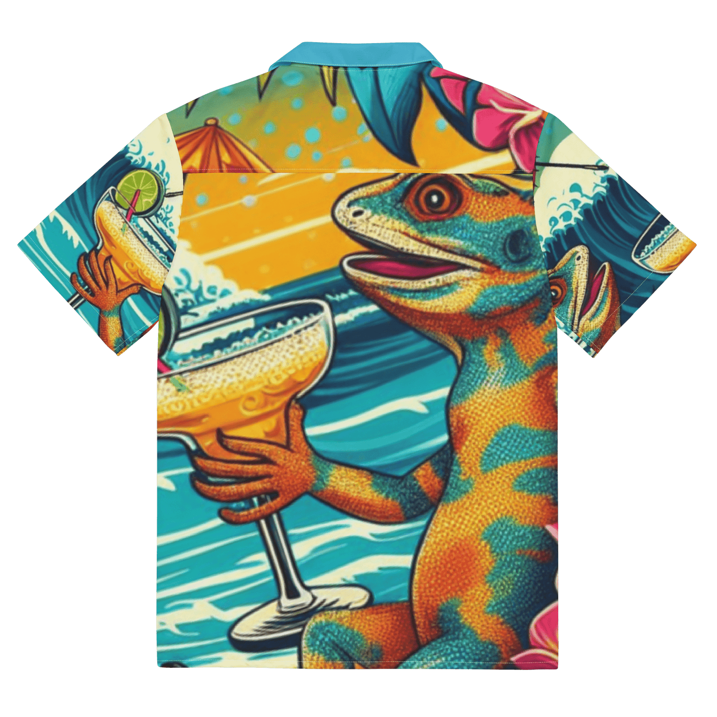 Margarita Sippin' Lizard Hawaiian Shirt