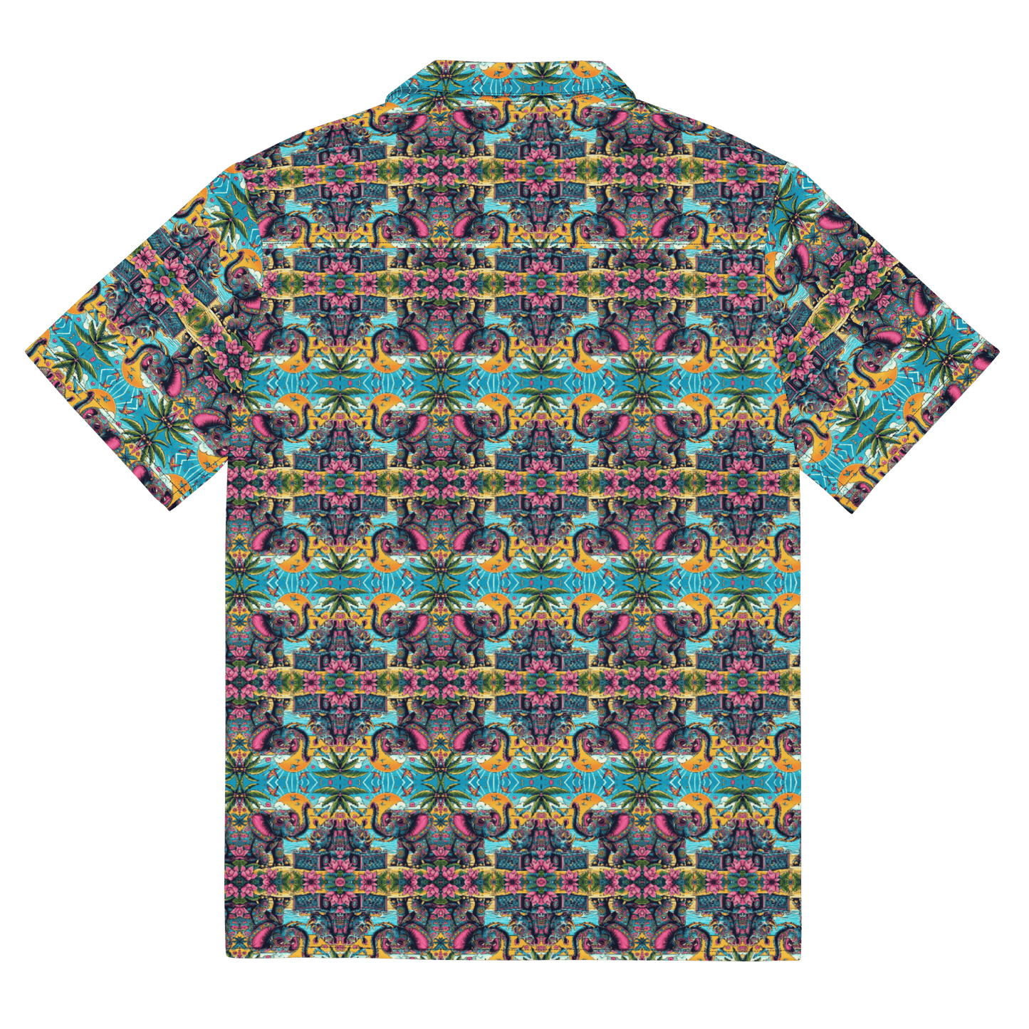 Rhino Elephant Rave Hawaiian Shirt