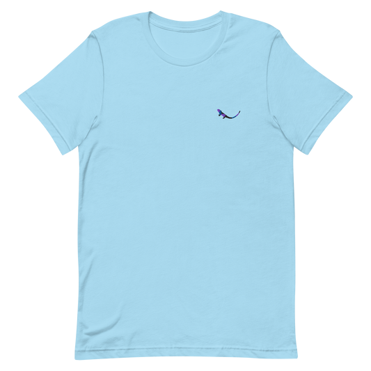 THE SUBTROPIC Global Tee in light blue featuring the original Subtropic logo on the chest.