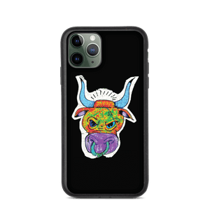 Angry Bull Biodegradable Black iPhone 11 Pro case
