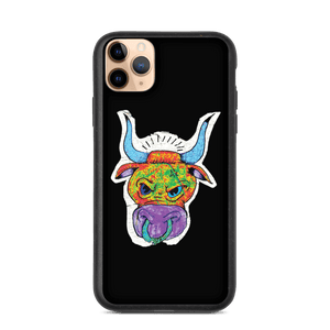 Angry Bull Biodegradable Black iPhone 11 Pro Max case