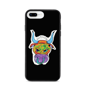 Angry Bull Biodegradable Black iPhone 7 Plus/8 Plus case
