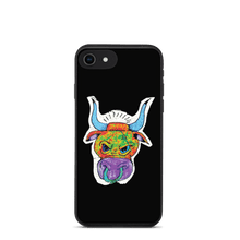 Load image into Gallery viewer, Angry Bull Biodegradable Black iPhone 7/8/SE case
