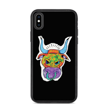 Load image into Gallery viewer, Angry Bull Biodegradable Black iPhone XS Max case
