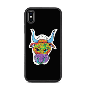 Angry Bull Biodegradable Black iPhone XS Max case