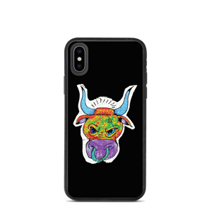 Angry Bull Biodegradable Black iPhone X/XS case