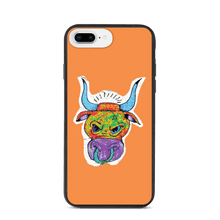 Load image into Gallery viewer, Angry Bull Biodegradable Orange iPhone 7 Plus/8 Plus case
