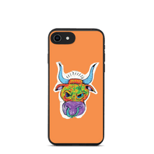 Load image into Gallery viewer, Angry Bull Biodegradable Orange iPhone 7/8/SE case
