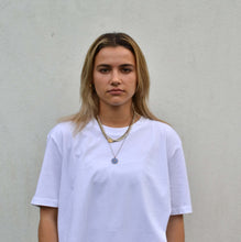 Load image into Gallery viewer, Beware Of The Coconut Organic White Tee Front Shot 1
