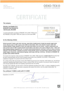 Beware Of The Coconut Organic White Tee OEKO TEX Certificate