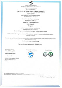 ESSENTIAL 2.0 SUBTROPIC Organic White Tee OCS Certificate