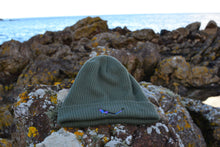 Load image into Gallery viewer, Forest Organic Eco-Beanie sitting on rock
