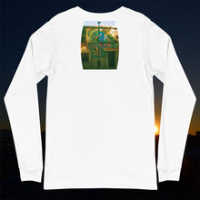 Load image into Gallery viewer, Fox &amp; Peacock Long Sleeve White Tee Back
