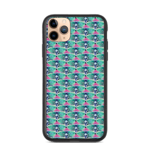 Magenta Zinnia Biodegradable iPhone case