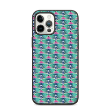 Load image into Gallery viewer, Magenta Zinnia Biodegradable iPhone case
