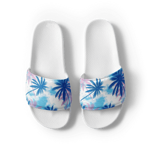 THE SUBTROPIC Blue Palm Sliders