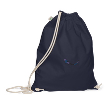 Load image into Gallery viewer, THE SUBTROPIC Organic Drawstring bag Navy
