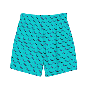 THE SUBTROPIC Turquoise Eco-Trunks Back