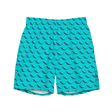 Load image into Gallery viewer, THE SUBTROPIC Turquoise Eco-Trunks Front
