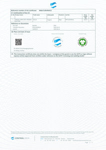 Symmetree Organic Tote Bag GOTS certificate