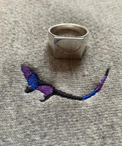 Sterling Silver Ring Of THE SUBTROPIC by embroidered logo