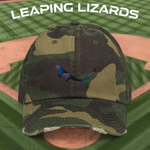 THE SUBTROPIC Leaping Lizard Baseball Caps Camo