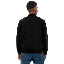 Load image into Gallery viewer, THE SUBTROPIC Recycled Plastic Bomber Jacket Black Model 2
