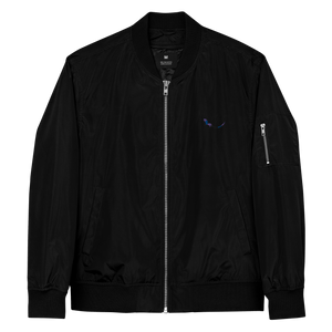 THE SUBTROPIC Recycled Plastic Bomber Jacket Black Front