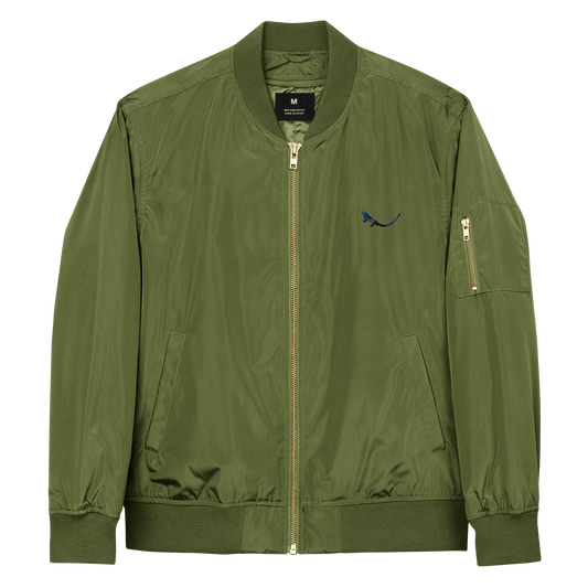 THE SUBTROPIC Recycled Plastic Bomber Jacket Jungle Front
