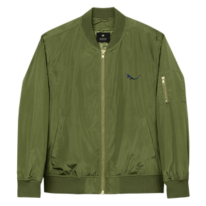 THE SUBTROPIC Recycled Plastic Bomber Jacket Jungle Front