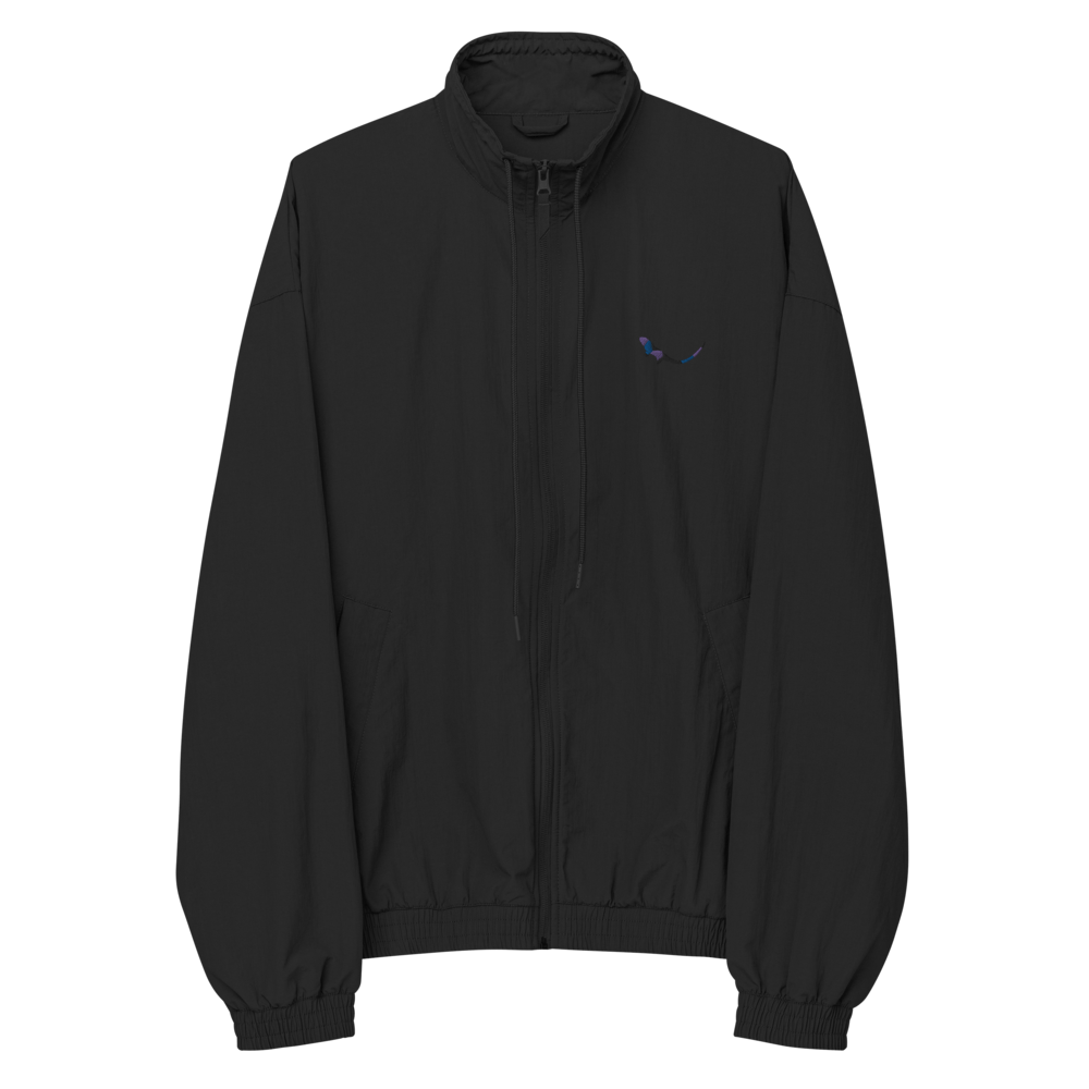 THE SUBTROPIC Recycled Plastic Tracksuit Jacket Navy Front