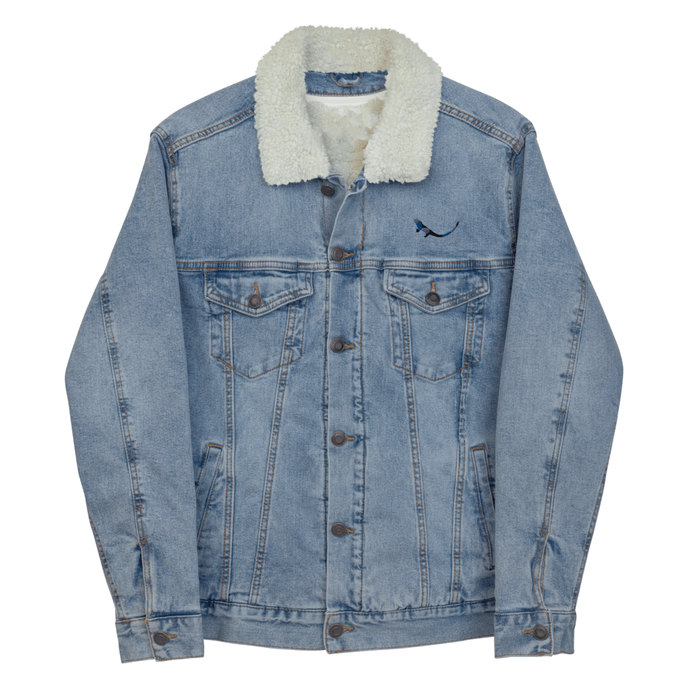 THE SUBTROPIC Recycled Plastic Trucker Jacket Classic Denim Front 2