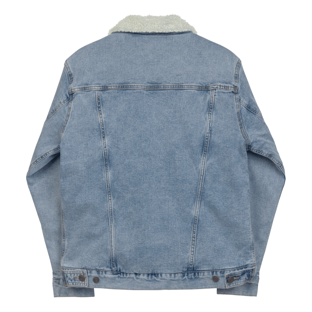 THE SUBTROPIC Recycled Plastic Trucker Jacket Classic Denim Back