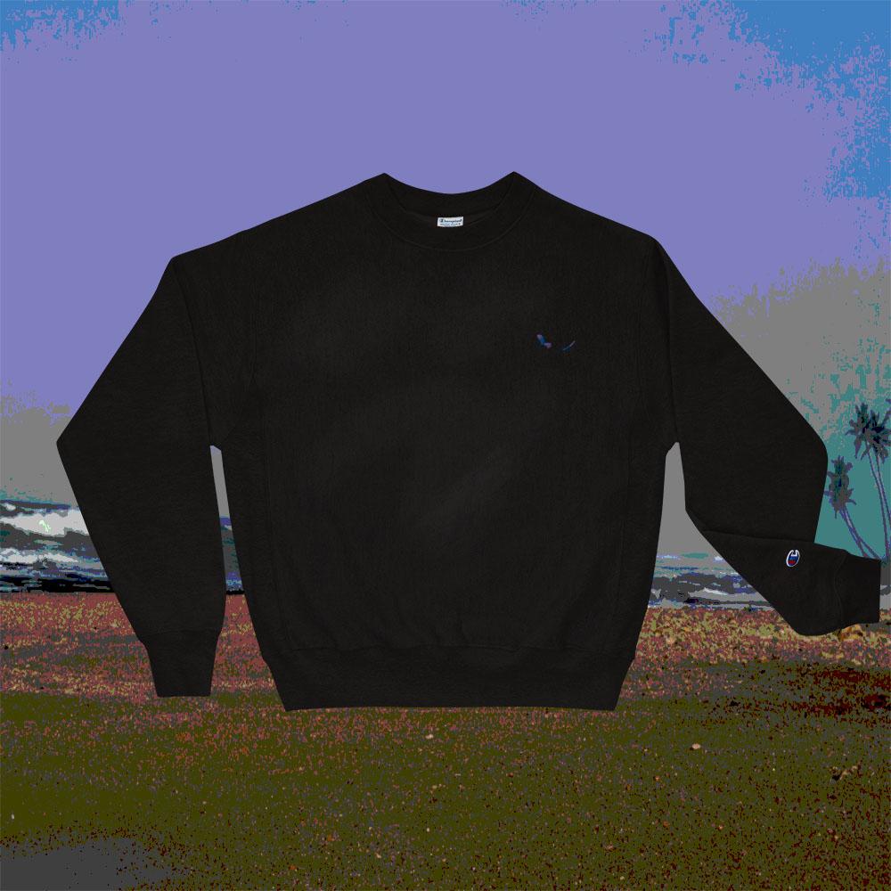 THE SUBTROPICHAMPION Black Sweatshirt Funky Shot