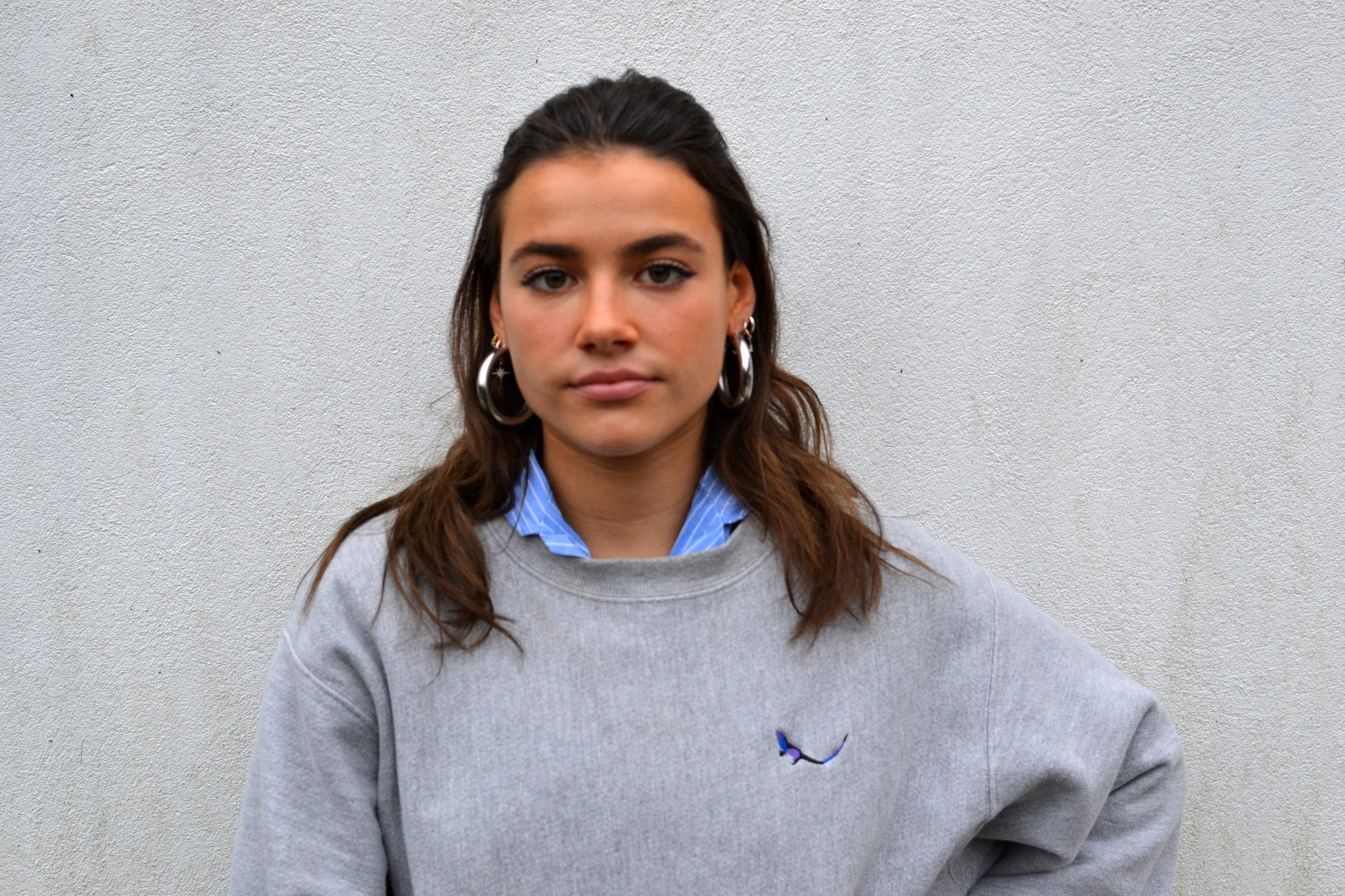 THE SUBTROPICHAMPION Ash Sweatshirt female model 1