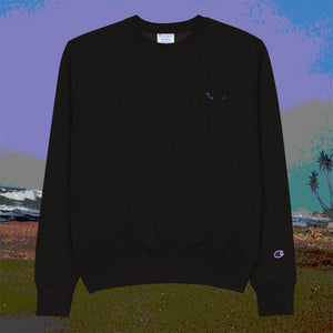 THE SUBTROPICHAMPION Black Sweatshirt Flat shot
