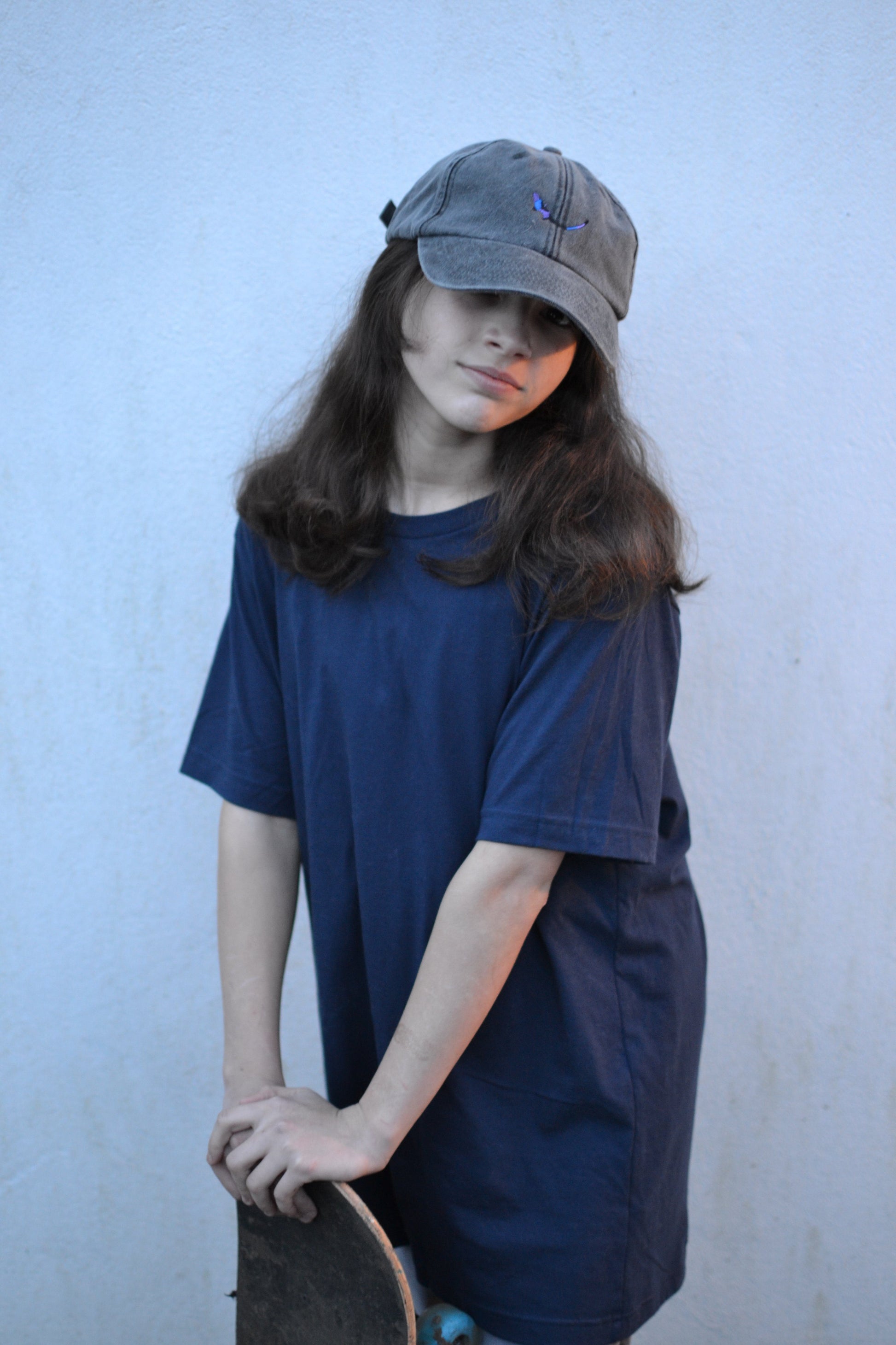 Grey Vintage SUBTROPIC Cap model shot 2