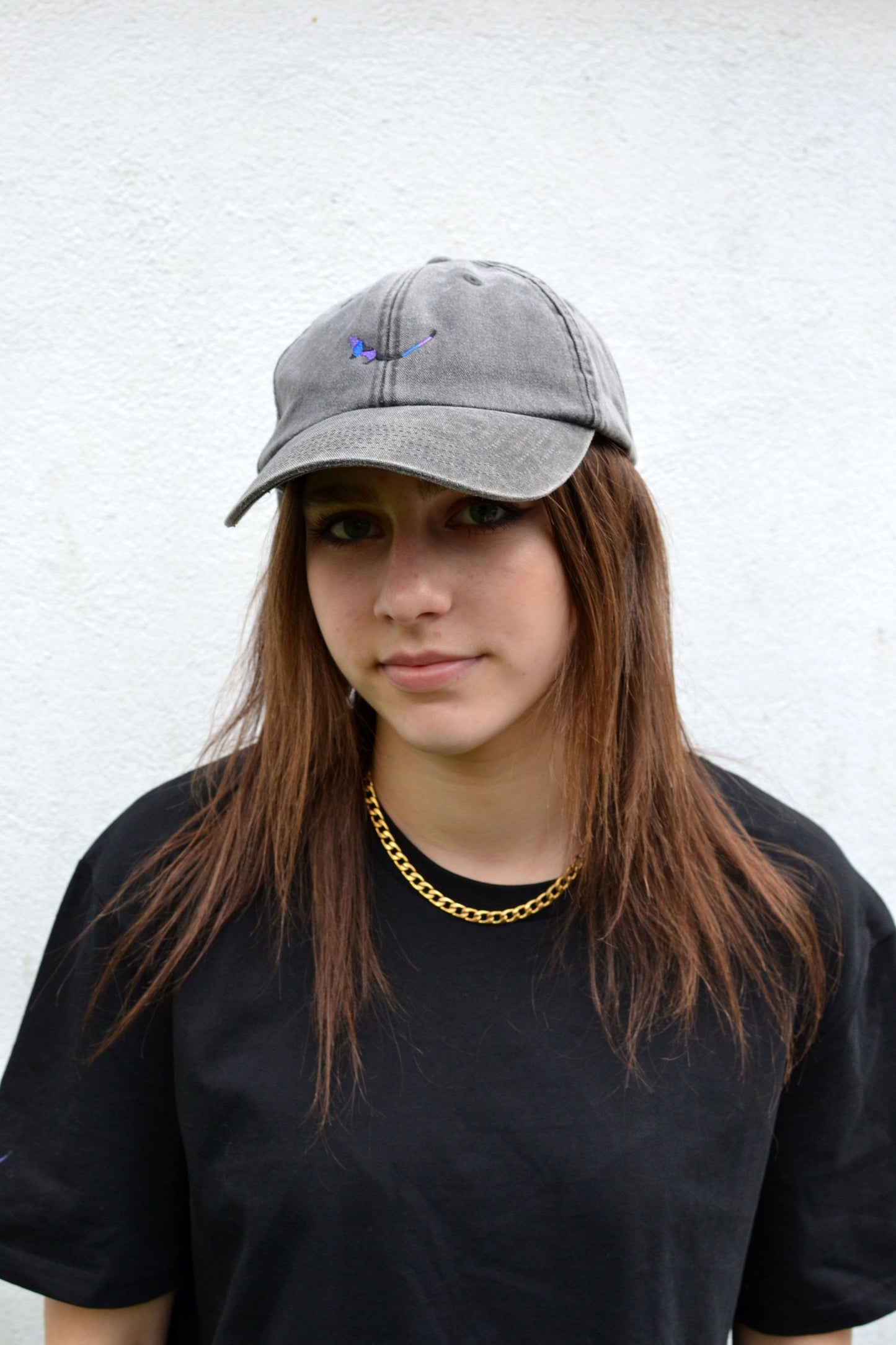 Grey Vintage SUBTROPIC Cap model shot 1